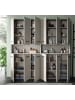 Inn.Furn Hochschrank Kaschmir 180 x 185 cm, Badezimmer Schrank XXXL mit 26 Fächern