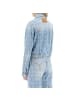 Versace Blau Baumwolle Denim Jacke