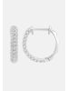 Ethische Diamanten Ohrringe aus 375 Weißgold mit Lab Grown Diamant