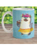 Mr. & Mrs. Panda Kindertasse Pinguin Kokosnuss ohne Spruch in Eisblau