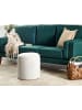 Beliani Pouf MARYLAND in Weiß - (W) 38 x (H) 40 x (L) 38 cm