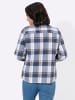 WITT WEIDEN Flanell-Bluse in jeansblau-anthrazit-kariert