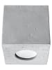 Nice Lamps Deckenleuchte "GEO" beton in Grau Quadrat Lampe Ø 10 cm 1xGu10 40W NICE LAMPS 