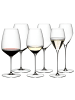 RIEDEL Glas 6er Set Wein- und Sektgläser Veloce in transparent