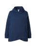 Ulla Popken Sweatjacke in navy blau