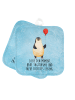 Mr. & Mrs. Panda Topflappen Pinguin Luftballon mit Spruch in Eisblau