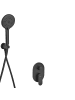 Beliani Wannenarmaturen TINGUIRIRICA in Schwarz - (W) 25 x (H) 175 x (L) 41 cm