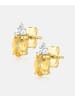 Diamant L'éternel Ohrstecker, mit Citrin, 375 Gelbgold