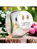 Mr. & Mrs. Panda Bonbonglas Hummeln Kleeblatt mit Spruch in Weiß