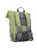 travelite Basics Rollup Rucksack 47 cm Laptopfach grün/grau