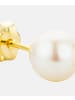 Diamant L'éternel Ohrringe aus 375 Gelbgold mit Perle