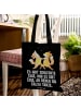 Mr. & Mrs. Panda Shopper Bag Füchse Salsa tanzen mit Spruch in Schwarz