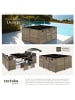 tectake Rattan-Gartenlounge für 6 bis 10 Personen, Inkl. Schutzhülle