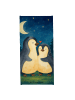 Mr. & Mrs. Panda Saunahandtuch Pinguine Einschlafen Design ohne ... in Grau Pastell