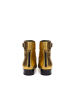 Saint Laurent Gold Leder Knöchel Stiefel