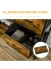 HOMCOM Kommode-44L x 40B x 155H cm-Rustikal-Braun