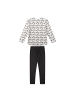 Sanetta Pyjama in Schwarz/Weiß
