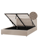 Beliani Doppelbett MONTLAUR in Beige - (W) 169 x (H) 89 x (L) 216 cm