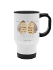 Mr. & Mrs. Panda Travel Mug Eulen Liebe ohne Spruch in Weiß