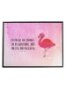 Mr. & Mrs. Panda Schreibtischunterlage Flamingo Classic mit Spruch in Aquarell Pink