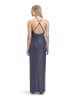 Vera Mont Abendkleid figurbetont in Dunkelblau/Grau