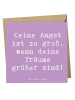 Mr. & Mrs. Panda Einladungskarte Spruch Angst überwinden mit Spruch in Lavendeltraum