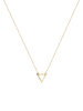 Elli Halskette 925 Sterling Silber Dreieck, Geo in Gold