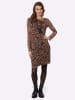 WITT WEIDEN Mesh-Kleid in braun-schwarz-bedruckt