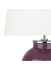 Beliani Tischleuchten BRENTA in Violett/Weiß - (W) 33 x (H) 56 x (L) 33 cm