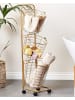 Beliani Bad-Kleinaufbewahrung AYAPAL in Gold - (W) 37 x (H) 123 x (L) 37 cm