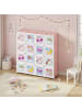 SONGMICS Kinderregal Damion in Rosa - (B)31 x (H)123 x (T)123 cm