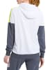 erima Squad Kapuzensweat in weiss/slate grey/bio lime