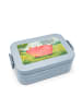 Mr. & Mrs. Panda MEPAL Bentobox Einhorn Schwein Design mit Spruch in Blau Pastell