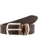 b.belt Fashion Basics Cleo Gürtel Leder in grau-taupe