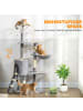 Pawhut Kratzbaum Grau 60L x 35B x 134H cm