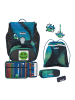 Scout Alpha Schulranzen-Set 5-teilig in Blue Pixel