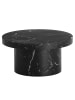 KADIMA DESIGN Couchtisch 60x60x30 cm Sofatisch in Marmor-Optik Modern, in Schwarz