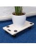 relaxdays Transportroller 200 kg in Natur - (B)58 x (H)11 x (T)30 cm