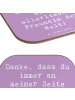 Mr. & Mrs. Panda Tassenuntersetzer Spruch Beste Freundin mit Spruch in Lavendeltraum