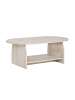 CALICOSY Beistelltisch ASTER in Travertin - (W)110  x (H)40  x (L)60 cm