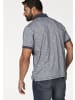Man's World Poloshirt in blau-meliert