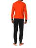 NORMANN Schlafanzug langarm mit Bündchen Frontprint in rot