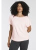 H.I.S. T-Shirt in anthrazit-rosa