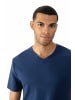 Mey Rundhals T-Shirt für Herren in blau
