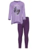 Kidsworld Langarmshirt & Leggings in lila/dk lila