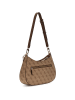 Guess HWBG9672180 NOELLE II TOP ZIP SHOULDER BAG Woman in latte logo brown