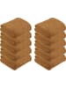 REDBEST Fleece, Microfaser Wohndecke 10er-Pack in cognac
