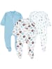 TupTam Baby Unisex Schlafstrampler mit Fuß 3er Pack in weiß Modell 1