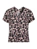 BETTY & CO Schlupfbluse mit Print in Taupe/Black