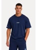 SMILODOX Oversized T-Shirt Varendo in Dunkelblau